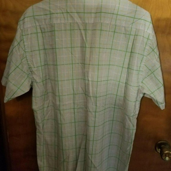 Sette Ponte Mens Plaid Short Sleeve Button Up - Picture 3 of 3